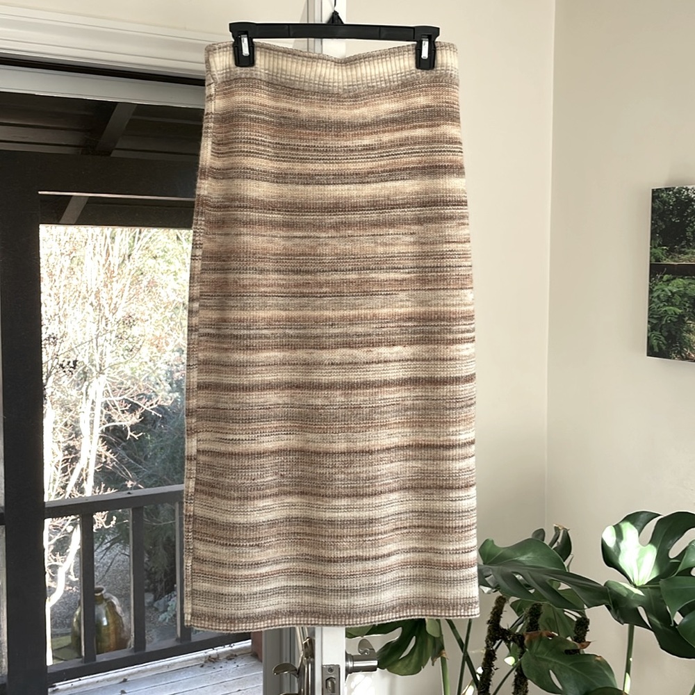 JCrew knit wrap style skirt.
